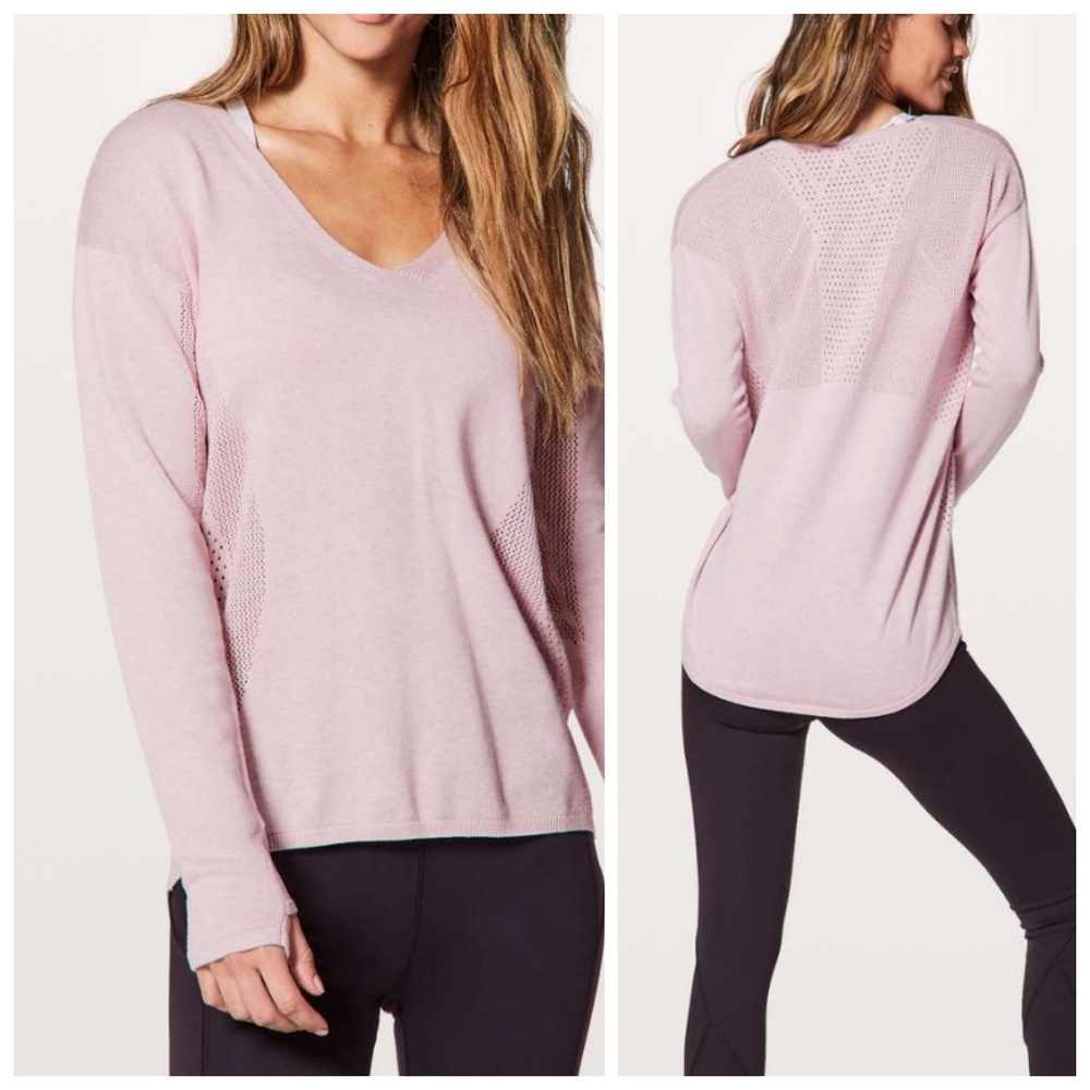 Still Movement Sweater, Vneck, HEPE